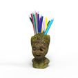 BabyGrootPencilHolder.344.2.jpg Baby Groot Pencil Holder