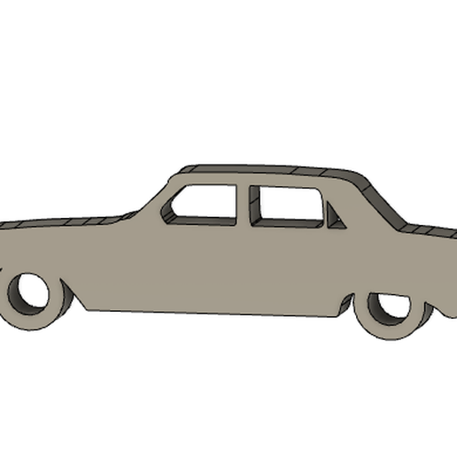 key ring ford falcon 83 3D model