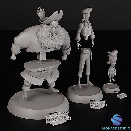 66.jpg Colección Monkey Island Impresión 3D STL - Juego de ensamblaje multipieza de Guybrush y LeChuck