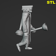 Cameraman_STL_4.png Black Cameraman Skibidi Toilet figurine (Pre-Episode 52) Camera man statuette