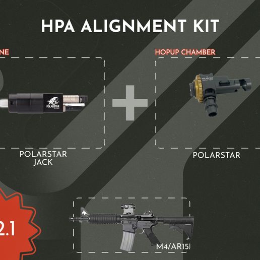PolarStar JACK + PolarStar HopUp · Alignment Kit V2.1 · M4 AEG HPA