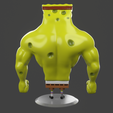 8.png Muscle Spongebob meme sculpture 3D print