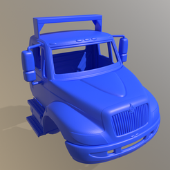 A036.png STL file INTERNATIONAL DURASTAR 2002 CABIN TRUCK FRONT BODY PRINTABLE・3D printer design to download