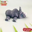 20.jpg Fichier STL MIGNON FLEXI RHINO ARTICULÉ・Design pour imprimante 3D à télécharger