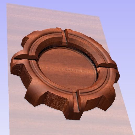 Ashtray cnc stl