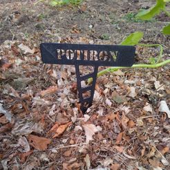 P_20200607_191857.jpg Free STL file Vegetable garden label・Object to download and to 3D print