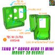 tanq-gopro-hero-11-mini-30-degree-3.jpg TANQ 5" Frame By LetsFlyRC GOPRO HERO 11 MINI 30 DEGREE MOUNT