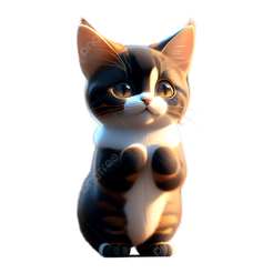 pngtree-cute-cat-3d-model-digital-artwork-png-image_9050118.png Forma de Gato / Cat shape
