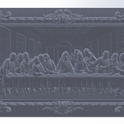dxf.jpg Файл STL святая вечеря картина 3d・Шаблон для 3D-печати для загрузки