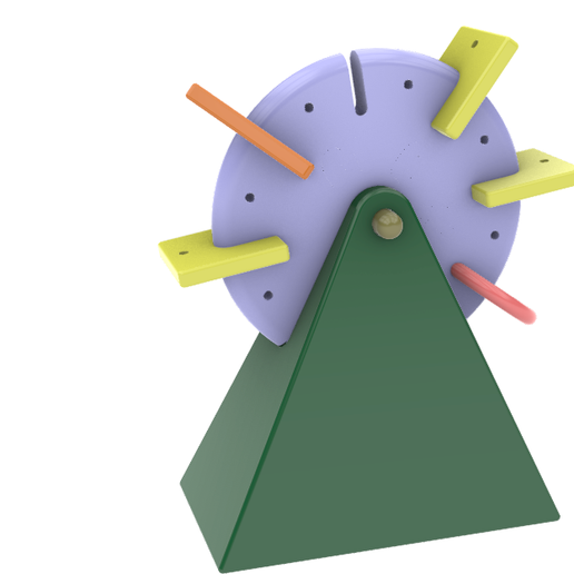 Modular Balance Wheel – Educational Torque & Equilibrium Model (STEM Toy)