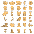 2019-11-21-17.png Laser Cut Vector Pack - Assorted Children's Animals