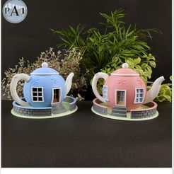 004B.jpg 3D file CUTE FAIRY HOUSE V9- THE TEAPOT!・3D printable design to download