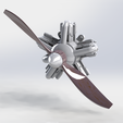 Prototype-motor-air-etoile-V2-face.png Radial Engine ( Compressed Air Engine ) Experimental