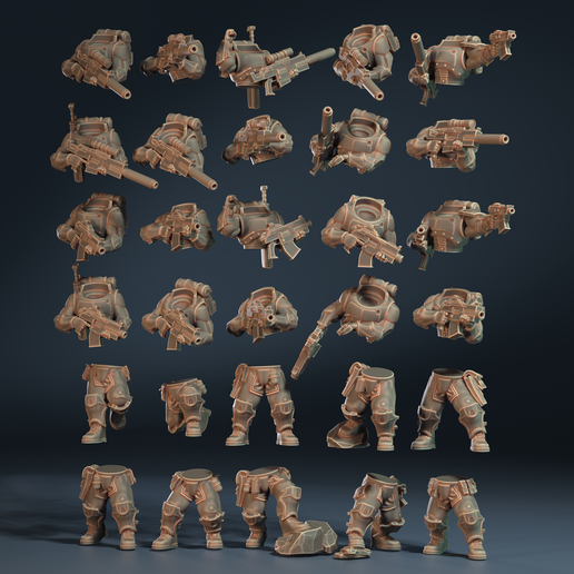 🎲 Modular Scout Rangers - Presupported・ 3D File for 3D printing・Cults