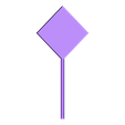 traffic-sign_romb.stl Free STL file Traffic Sign Models・3D print model to download