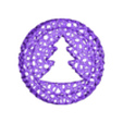 Adorno_Arbol_RUSTICO.stl Voronoi Flat Christmas Wheels