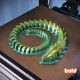 1.jpg Articulated print in place SNAKE DRAGON