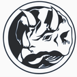 Triceratops.png BLUE POWER RANGER CREST/POWER COIN/DECAL TRICERATOPS MIGHTY MORPHIN POWER RANGERS