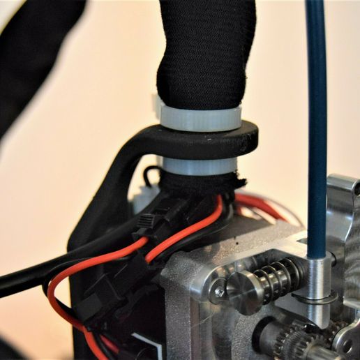 Direct Drive Stepper Motor Cable Clip - 3D model önizlemesi