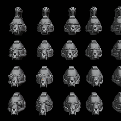01.png STL file Deathsworn Helmets・3D printing idea to download