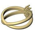 Cross-shank-tri-cluster-size6-7-8-10.jpg Fichier STL Bague à diamants en grappe à tige croisée Tailles US 6 7 8 Modèle d'impression 3D・Modèle imprimable en 3D à télécharger