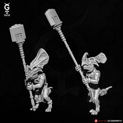 Saurian-Gong-Acolytes-01.jpg Archivo STL Acólitos del Templo Skinks (GUARDIA GONG)・Plan para descargar y imprimir en 3D