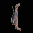 pstruh-6.png rainbow trout underwater statue on the wall detailed texture for 3d printing