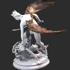 guardian-h.3026.png OBJ-Datei Perseus Statue Action Flügel gebogen・3D-Druckvorlage zum Herunterladen, aramar