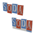 bitmap.png 3D MULTICOLOR LOGO/SIGN - Funko SODA Figure (Two Variations)