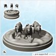 2.jpg Set of three wolves in a pack with base (24) - Animal Savage Nature Circus Scuplture High-detailed