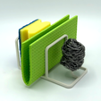A_1.1_cut.png STL file Kitchen Station „Sponge+“・3D printer design to download