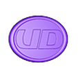 ud logo_stl.stl logotipo de la ud modelo de impresión en 3d