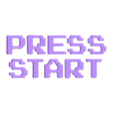 press start.stl Space Invaders - retro gaming graphics