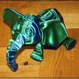 Niedlicher Flexi Print-in-Place Zirkus-Elefant