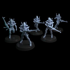 fin_1.png 3D file Space Elf Guardians・Design to download and 3D print, RiversideMinis