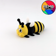 Flexi-Bee-Remb-Studios-10.png Cute Flexi Bee | Print-in-place | Без поддержки