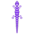 Lagarto_v5.2.stl Articulated Lizard v2