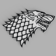 tinker.png Stark House - Game of Thrones Logo Wolf Wall Picture