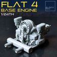 a1.jpg Flat Four BASE ENGINE 1-24th for modelkits and diecast