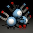 Magnemite02.jpg Magneton / Magnemite Pokémon 3D print model