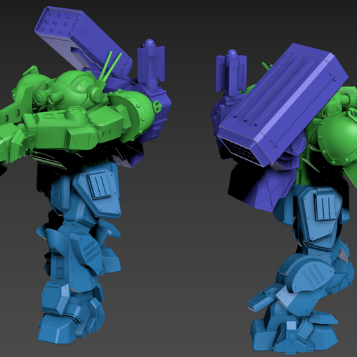 3D file 3 Robots 3D Printable 40mm・3D printing design to download・Cults