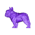 French_Bulldog1.stl French Bulldog,Frenchie - STL & VRML COLOR FORMAT !- DOG BREED - SITTING POSE - 3D PRINT MODEL