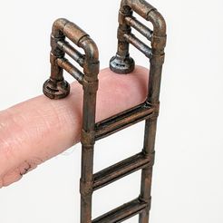 MetalLadders_Large_Mounted2.jpg Fichier 3D Échelles métalliques・Modèle imprimable en 3D à télécharger
