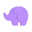 Llavero Elefante (Completo).stl Elephant Keychain