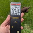 RR-Outside.png River Raid | Atari Inspired Bookmark with QR code for Quick Play | Atari Fans | Bookmark