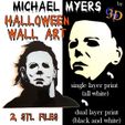 Michael-Myers-2pk-IMG.jpg Michael Myers Halloween Wall Art Decor Multiple STL Files