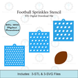 Etsy-Listing-Template-STL.png Football Sprinkles Stencil | Laser or 3D Printed, Decorating Stencils | Digital Download STL & SVG Files