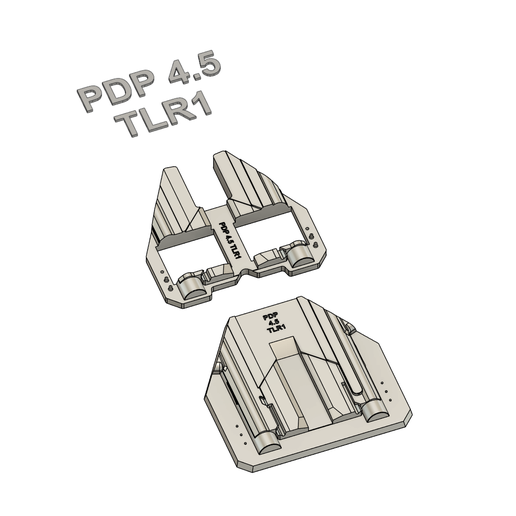 Walther PDP 4.5 TLR1 Split Holster Mold