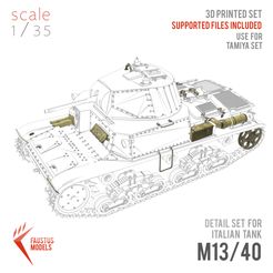 0m13p0.jpg Archivo STL Juego de detalles para la impresión 3d de M13/40・Diseño de impresión en 3D para descargar