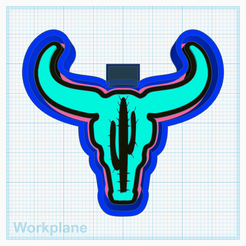 Bullhead-cactus.png Archivo STL Cactus cabeza de toro・Modelo para descargar y imprimir en 3D